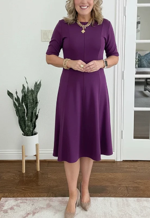 Produktbild – Evelyn Quinn – Retro A-Linje Sommarklänning