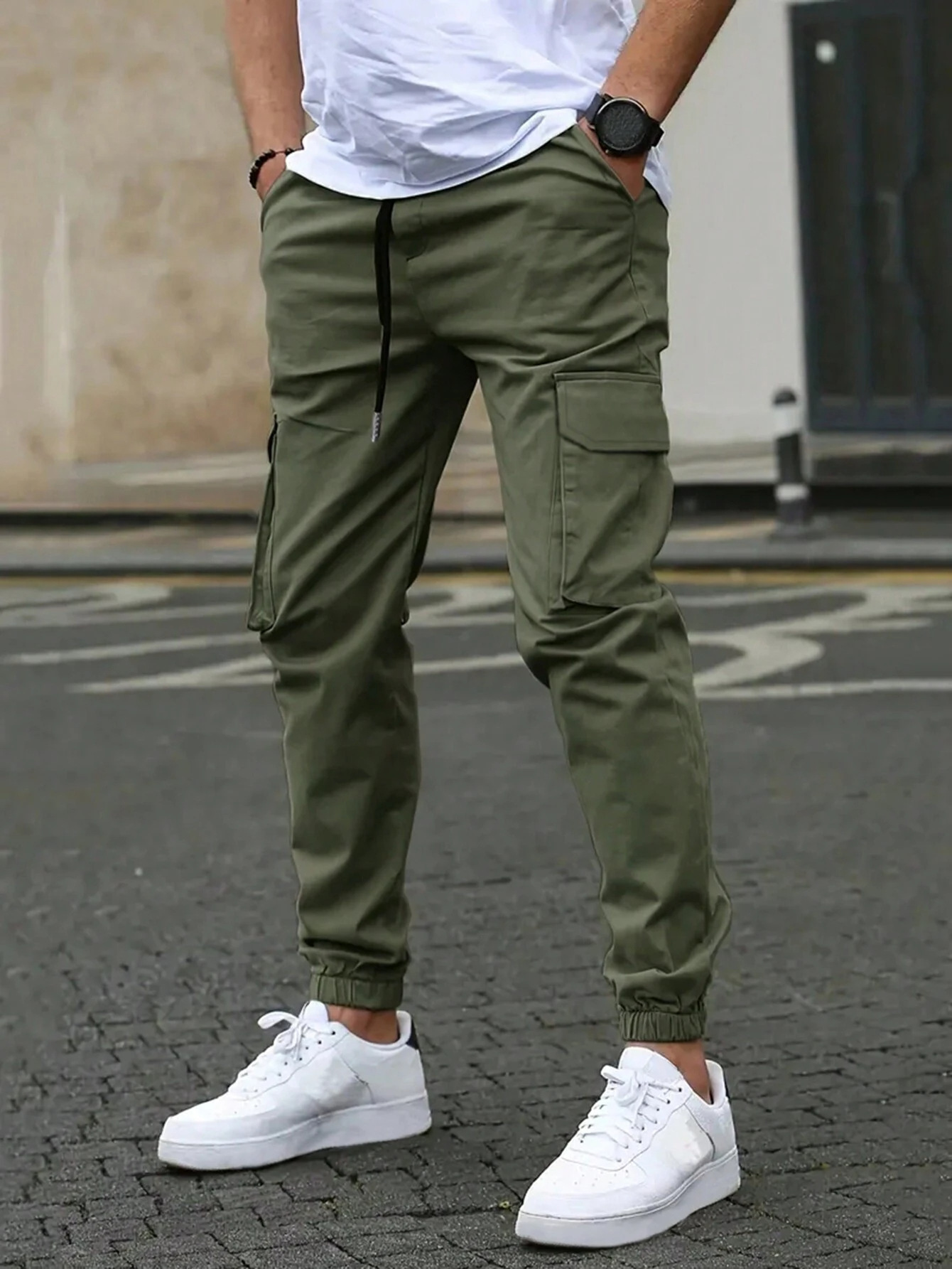 Cargo joggers med avslappnad passform