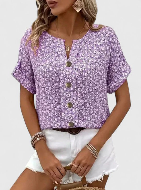 Produktbild – Sabine – Elegant blommig somrig topp
