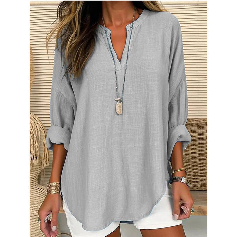 Alicia | Elegant blus med V-ringning
