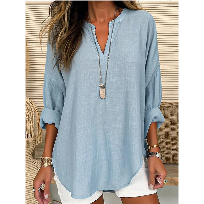Alicia | Elegant blus med V-ringning