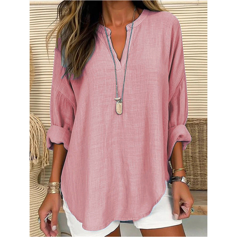 Alicia | Elegant blus med V-ringning