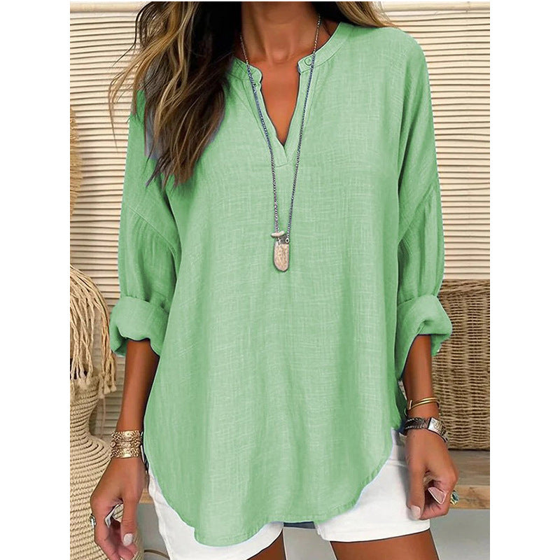 Alicia | Elegant blus med V-ringning