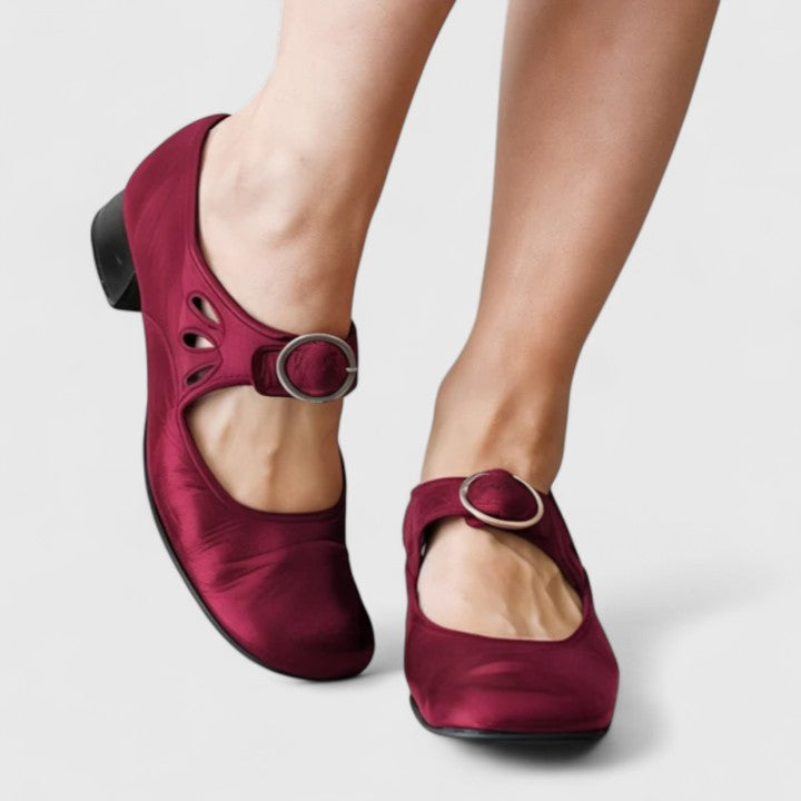 Léa | Retro Mary Janes med runt spänne