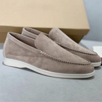 Eleganta loafers i mocka