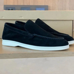 Eleganta loafers i mocka