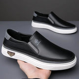 Urbana loafers i läder