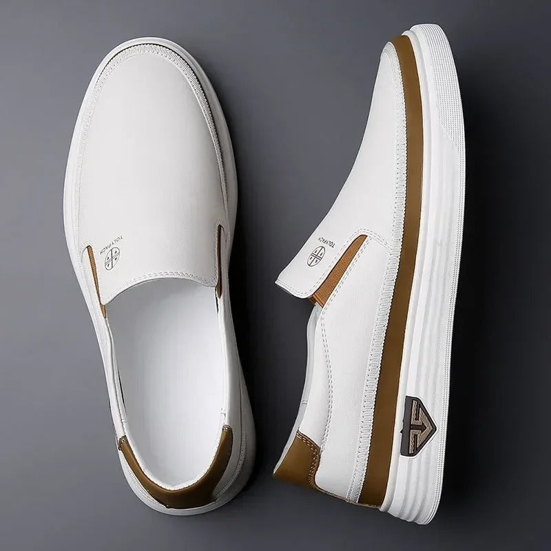 Urbana loafers i läder