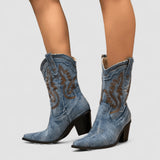 Selena | Ortopediska ankelboots i denim