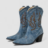 Selena | Ortopediska ankelboots i denim