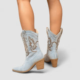 Selena | Ortopediska ankelboots i denim