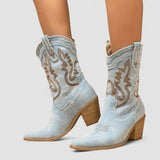Selena | Ortopediska ankelboots i denim