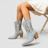 Selena | Ortopediska ankelboots i denim