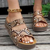 Flätade eleganta sandaler