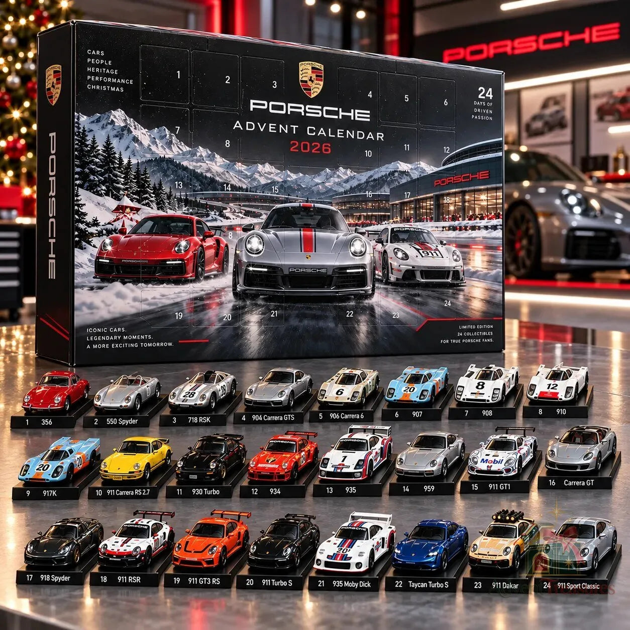 Porsche adventskalender 2026 – 24 samlarbilar – bild 2