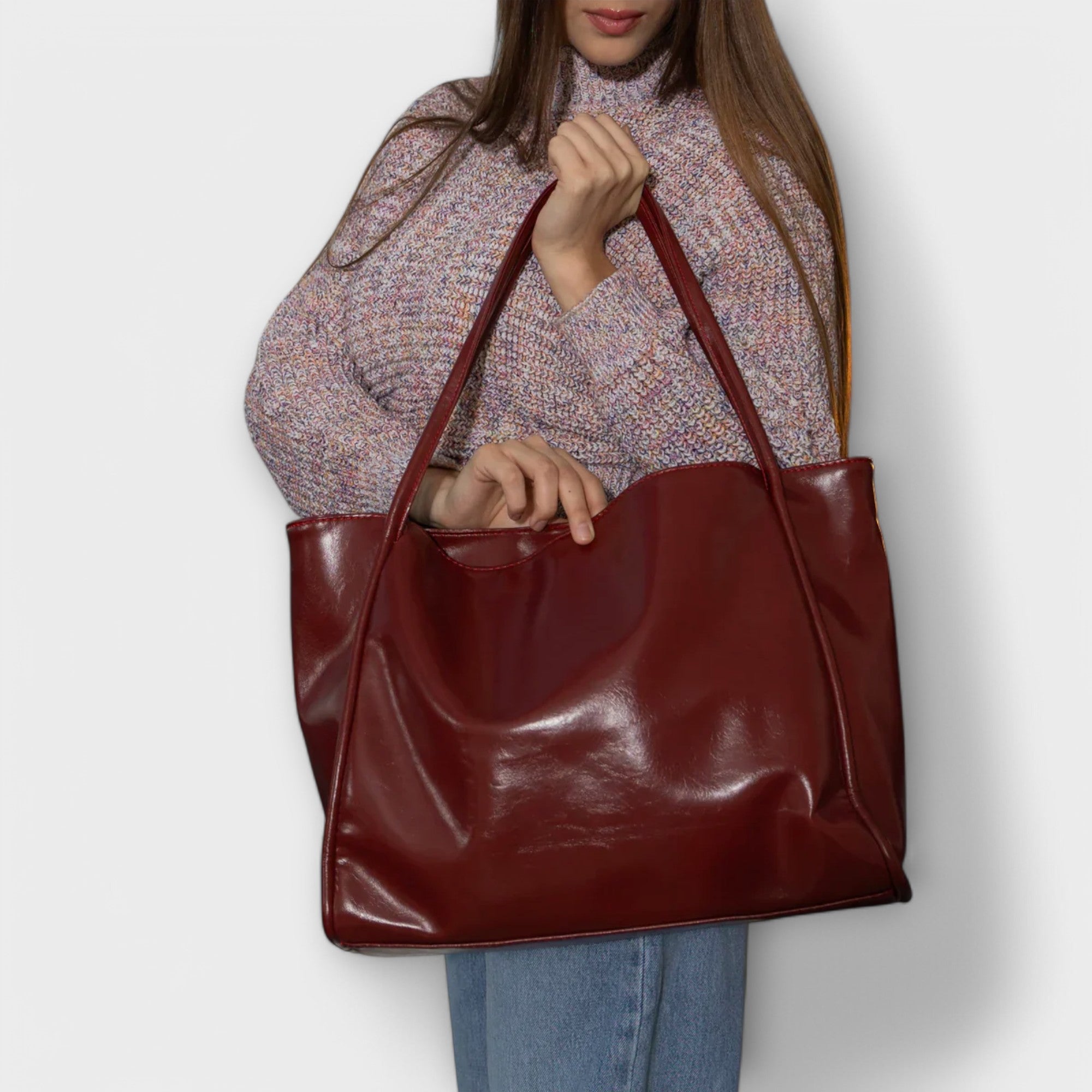 Produktbild – Chloe – Kvinnors Klassiska Vardagshandväska Stil