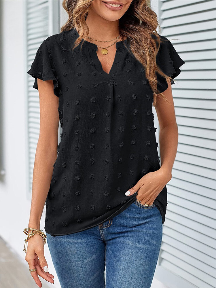 Kari | Elegant patchworkblus med volanger