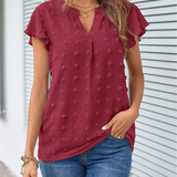Kari | Elegant patchworkblus med volanger