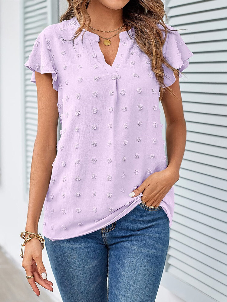 Kari | Elegant patchworkblus med volanger