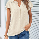 Kari | Elegant patchworkblus med volanger