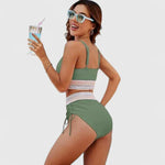 Produktbild – Penelope – Damens Höga Bikini Baddräkt Set