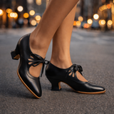 Sylvie | Retro pumps med snörning