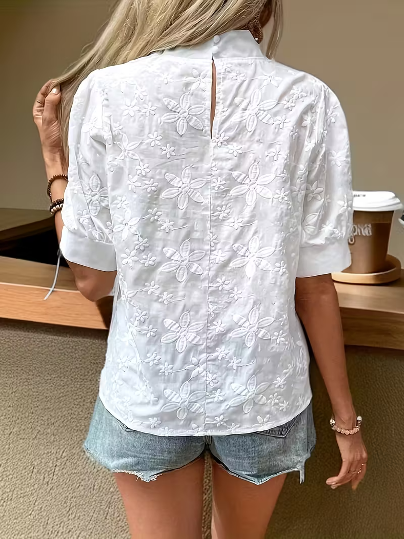 Flora | Elegant blus med blommönster
