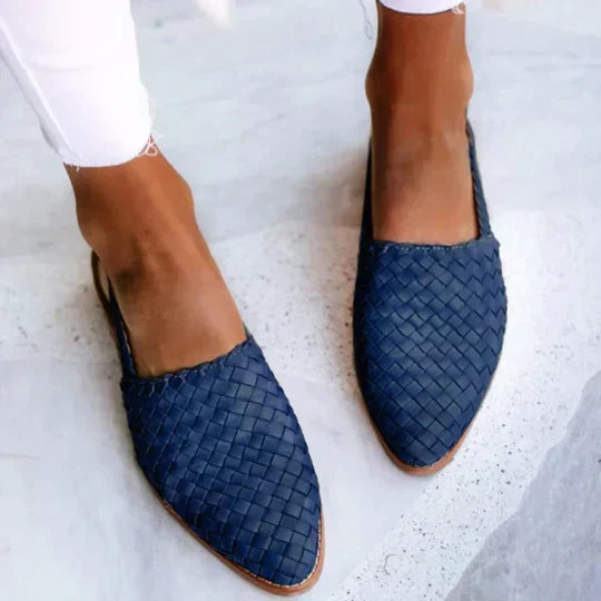 Produktbild – Lyn – Hantverksgjorda Platta Sandaler