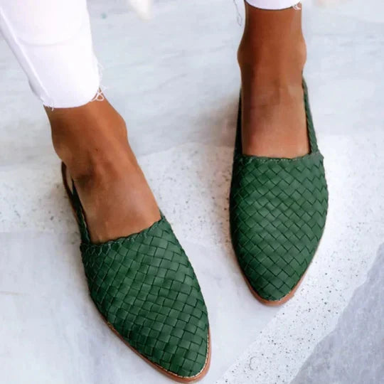 Produktbild – Lyn – Hantverksgjorda Platta Sandaler