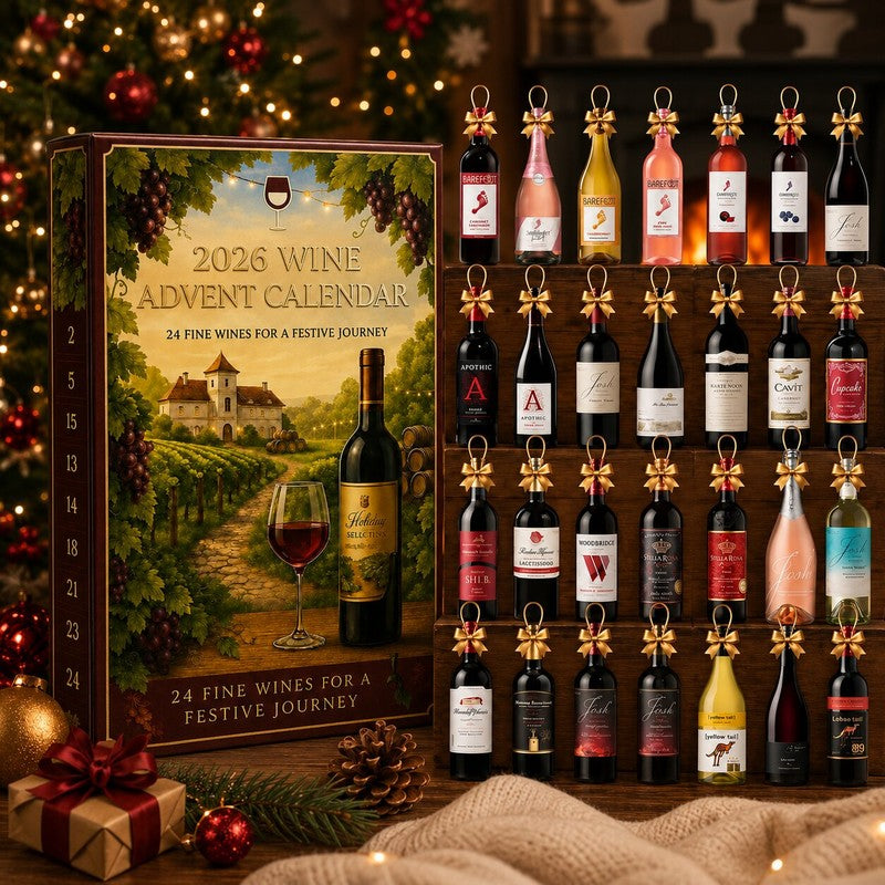 Vininspirerad adventskalender 2026 – 24 luckor – bild 1