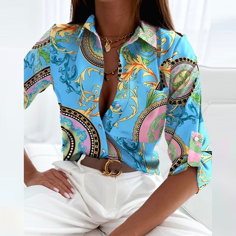 Emmy | Elegant blus med krage
