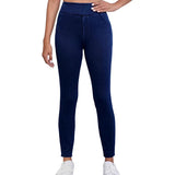 Produktbild – Eleanor – Dam Slim Fit Högmidjade Stretchjeans