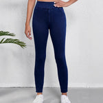 Produktbild – Eleanor – Dam Slim Fit Högmidjade Stretchjeans