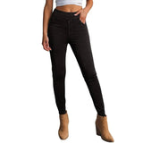 Produktbild – Eleanor – Dam Slim Fit Högmidjade Stretchjeans