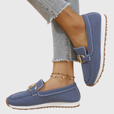 Michèle | Stickade loafers med platåsula