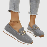 Michèle | Stickade loafers med platåsula