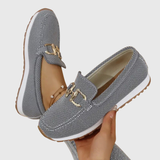 Michèle | Stickade loafers med platåsula