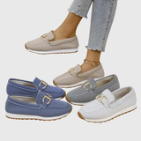 Michèle | Stickade loafers med platåsula