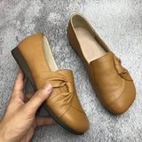 Isabelle | Mjuka läderloafers med rosett