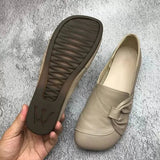 Isabelle | Mjuka läderloafers med rosett