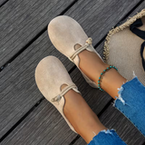 Véronique | Loafers i mocka med repknut