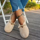Véronique | Loafers i mocka med repknut