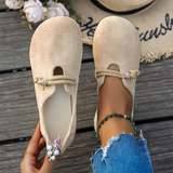 Véronique | Loafers i mocka med repknut