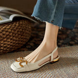 Martine | Slingback-loafers med blockklack