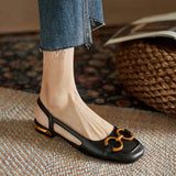 Martine | Slingback-loafers med blockklack