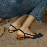 Martine | Slingback-loafers med blockklack