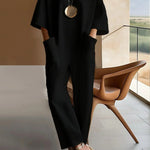 Produktbild – Grace – Kvinnors Vida Byxor Jumpsuit Lång Ärmar Crew Neck